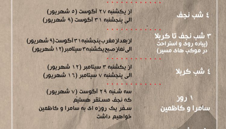 ثبت نام اربعین